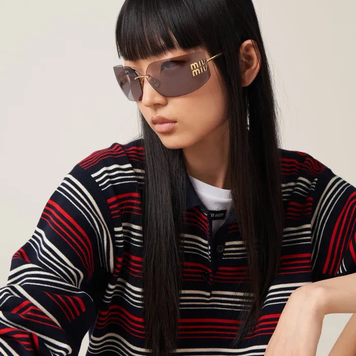 Lunettes de Soleil Carrées Sans Cerclage